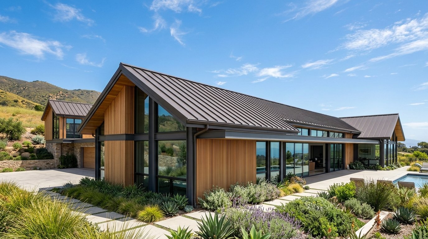 Modern architectural roof structure